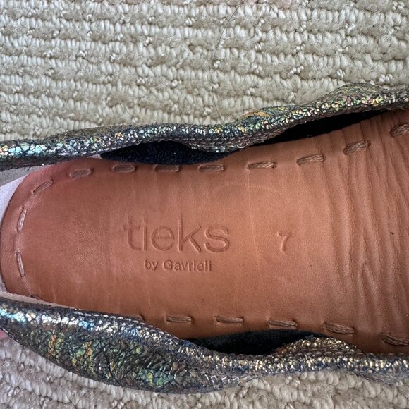Tieks Leather Ballet Flats in Starstruck Size 7 - Retails $275 - Picture 2 of 5